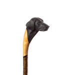 Personalised Hand Carved Dog Walking Stick