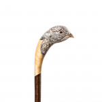 Hand Carved Ptarmigan Walking Stick