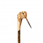 Hand Carved Woodcock Walking Stick