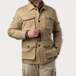 Linen Selous Safari Jacket in Hessian