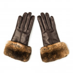 Ladies Nappa Leather Gloves with Orylag Fur