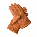 Men's Cashmere Lined Peccary Leather Gloves