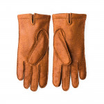 Men's Cashmere Lined Peccary Leather Gloves