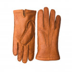 Men's Cashmere Lined Peccary Leather Gloves