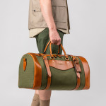 Medium Sutherland Bag in Hunter Green & Mid Tan