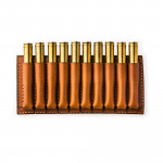 Medium 10 Rd Open Ammunition Belt Wallet in Mid Tan