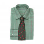 Tattersall Shirt in Olive/ Red