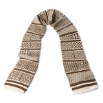 Multi Jacquard Sockstole in Ivory Brown