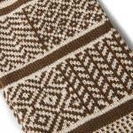 Multi Jacquard Sockstole in Ivory Brown