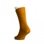 Cotton Waffle Socks in Mustard