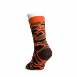 Camo Crew Socks in Orange