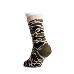 Camo Crew Socks in Beige