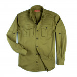 Campaign Shirt in Khaki Green