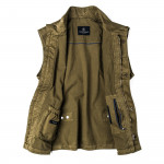 Men's Milan Garment Dyed Travel Vest - Green