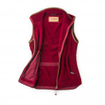 Lyndon Fleece Gilet in Ruby