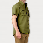 Short Sleeve Campaign Shirt in Khaki