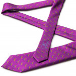 Westley Richards Silk Grouse tie in Royal Violet