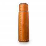 Hand Stitched Leather Covered Thermos 0.7L - Natural