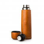 Hand Stitched Leather Covered Thermos 0.7L - Natural