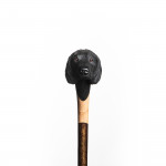 Hand Carved Black Spaniel Walking Stick