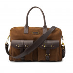 Bournbrook Briefcase in Walnut Suede