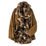 Ladies St. Petersburg Cape - Brown Fur
