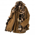 Ladies St. Petersburg Cape - Brown Fur