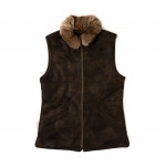 Ladies Suede Reversible Gilet