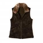 Ladies Suede Reversible Gilet