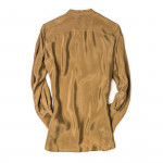 Ladies Mao Shirt in Khaki Cupro