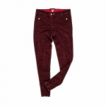 Velveteen Breeches in Aubergine