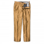 Long Staple Cotton Trousers in Dark Beige