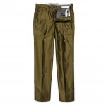 Long Staple Cotton Trousers in Olive