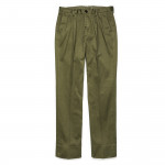 Warm Weather Cotton Trousers in Olive