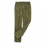 Warm Weather Cotton Trousers in Olive