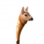 Hand Carved Doe Roe Deer Walking Stick