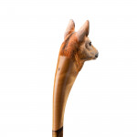 Hand Carved Doe Roe Deer Walking Stick
