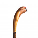 Hand Carved Red Grouse Walking Stick