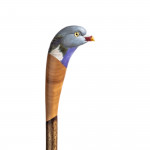 Hand Carved Wood Pigeon Walking Stick