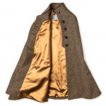 Ladies Fur-Trimmed Cape in Tweed