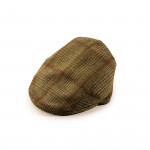 Kinloch Tweed Cap in Heather/Wine Over Check