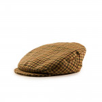 Bond Tweed Cap in Plum Hounds Tooth Check