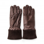 RH Silk Lined Leather Shooting Gloves in Mink