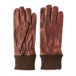 RH Silk Lined Leather Shooting Gloves in Tan