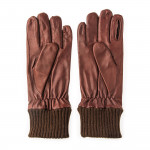 RH Silk Lined Leather Shooting Gloves in Tan