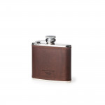 4oz Hip Flask Dark Tan