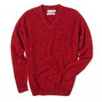 Rora Cashmere V neck Sweater - Rage