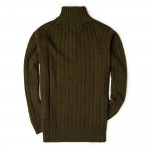 Cashmere Cannock Cable  in Field Green