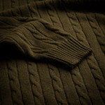 Cashmere Cannock Cable  in Field Green
