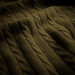 Cashmere Cannock Cable  in Field Green